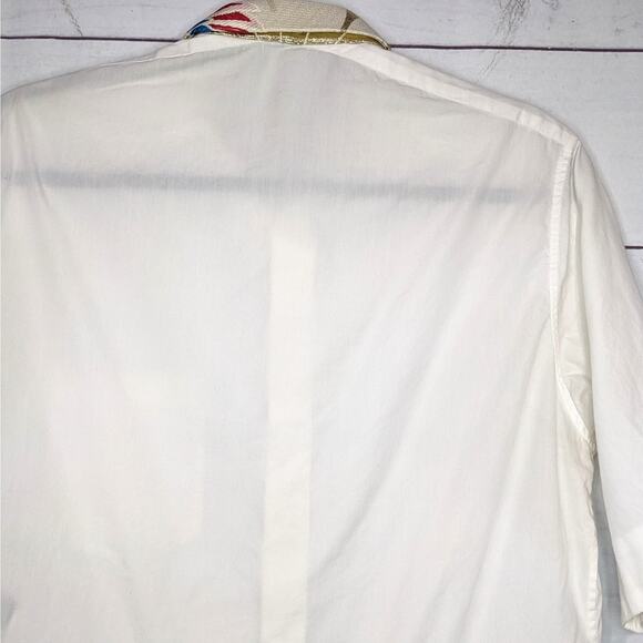 Haider Ackermann Short Sleeve Buttons Down Shirt White Women's Size 40 US Medium - Picture 12 of 15